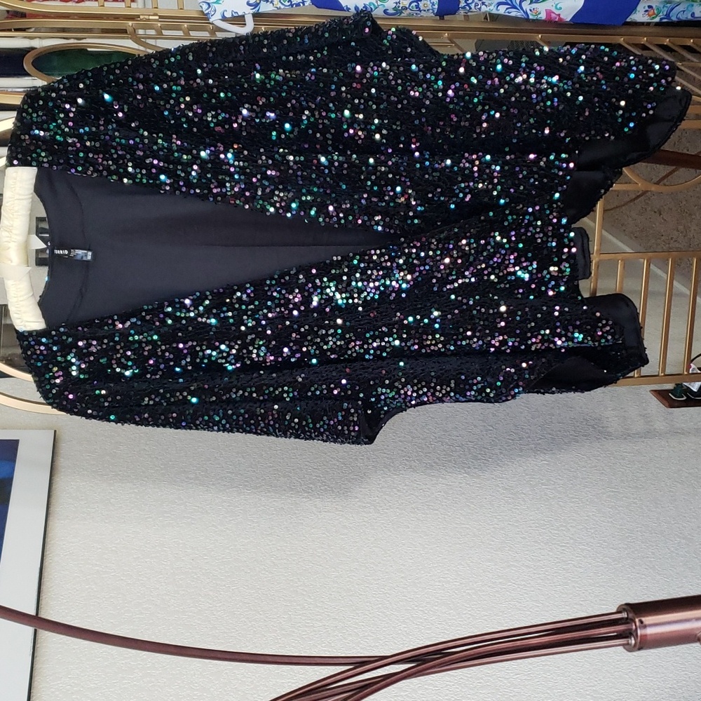 Torrid sequin ruana/jacket/wrap- one size